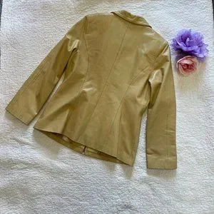 Mon-Uil | Jackets & Coats | 0 Mongolian Tan Leather Jacket By 